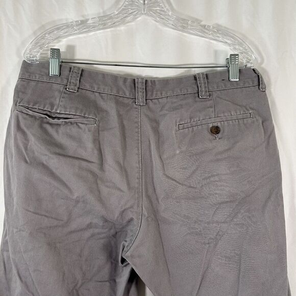 J Crew Shorts Men's 34W Grey Chino Rivington 100% Cotton Button Zip Short - Picture 8 of 9